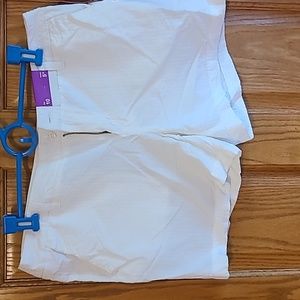 Never worn white cotton shorts